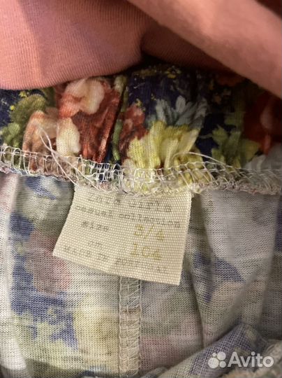 Пакет вещей девочке 4-5 лет(zara, gulliver)