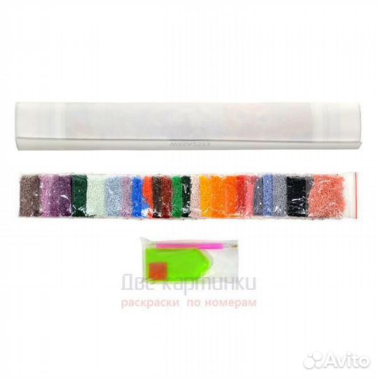 Алмазная мозаика 40x50 Милая пара лис