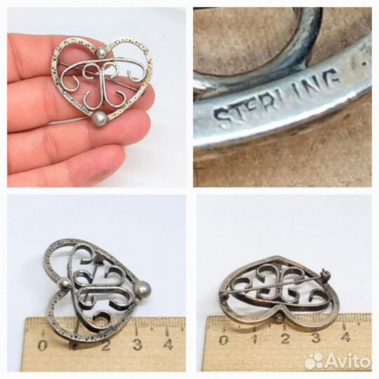 Брошь - Серебро 925 - Винтаж