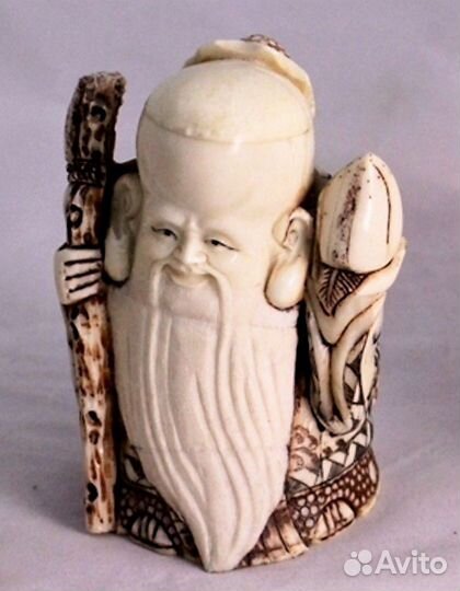 Статуэтка Шоу-син - Окимоно из Кости ru*20 - 2