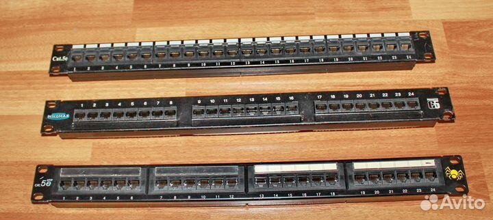 Патч панель 24 порта cat. 5e, б/у
