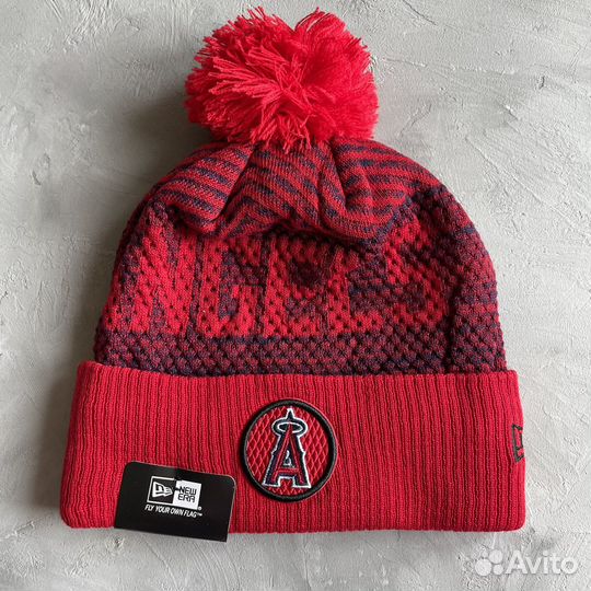 Шапка зимняя Los Angeles Angels MLB logo