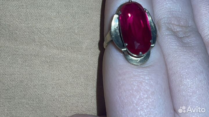 Антиквариат. кольцо 875 пробы со звездой