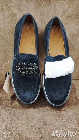 Лоферы женские 38 размер замша новые