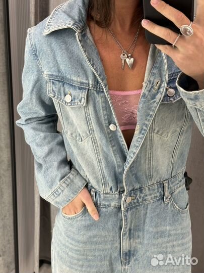 Джинсовый комбинезон lime