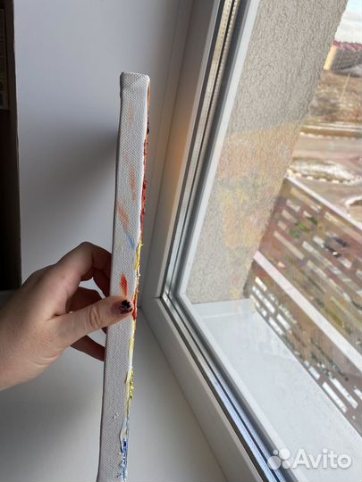 Цветы мастихином, масло, импасто, картина маслом