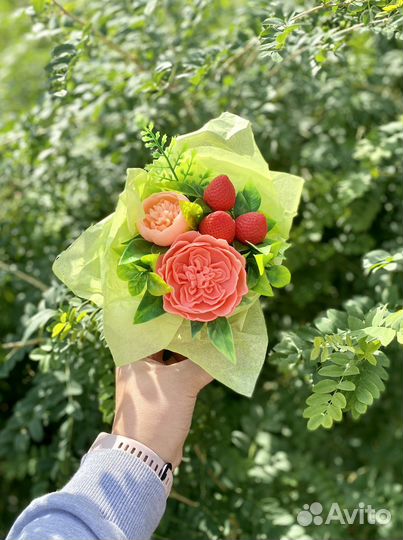 Букет из мыла ручная работа