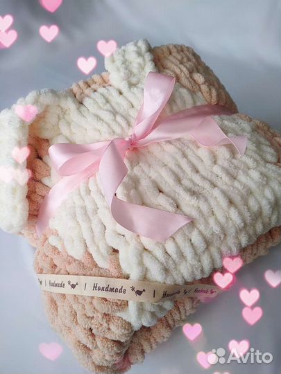 Плед детский вязаный