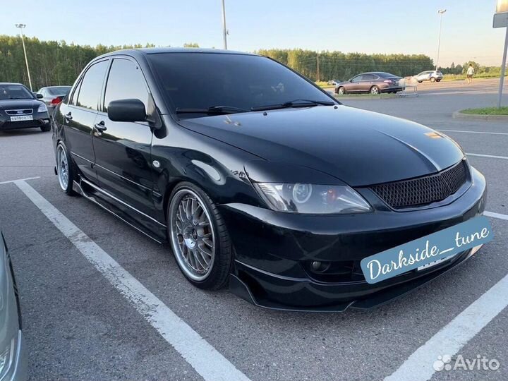 Сплиттер на бампер Mitsubishi Lancer 10 9 evo