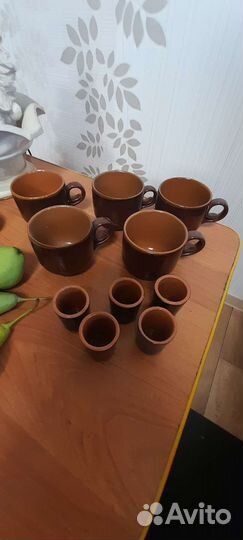 Керамические кружки и рюмки