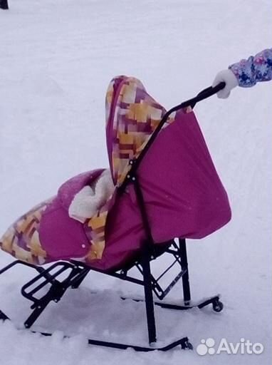 Детские санки коляска