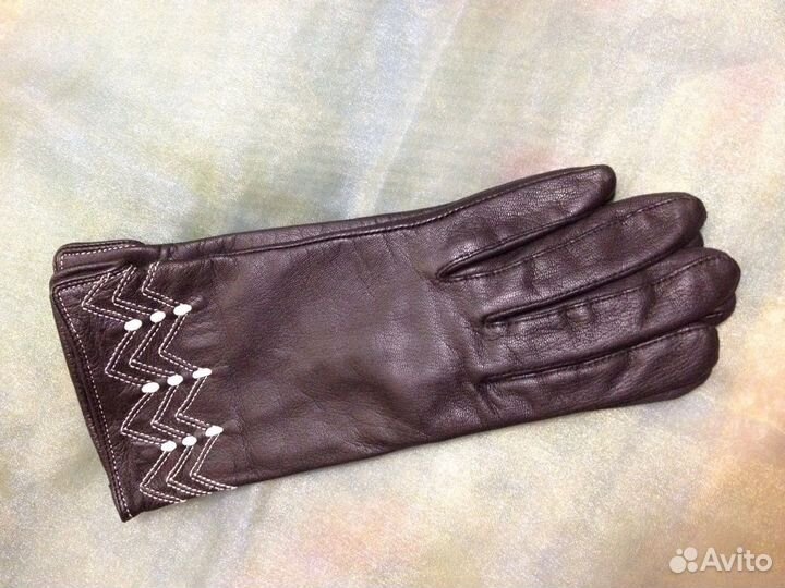 Перчатки кожаные