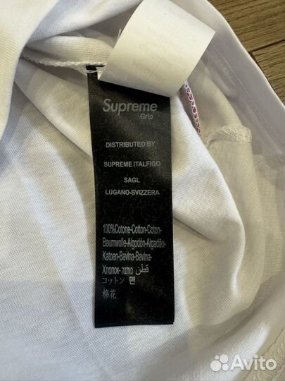 Supreme мужская футболка с вышитым лого