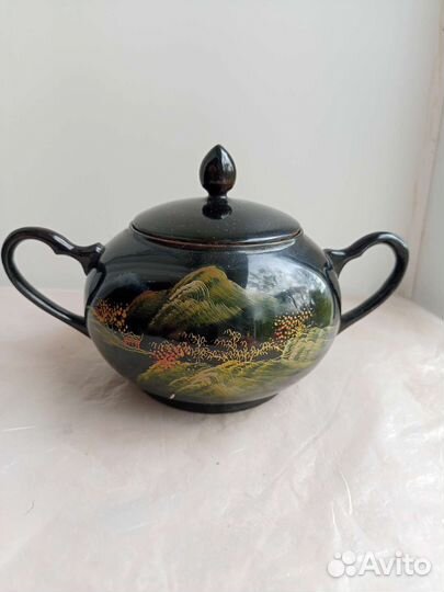 Китайский чайный деревянный сервиз. Остатки