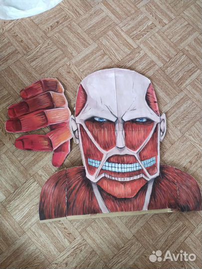 Колоссальный Титан Ручная работа картонная статуя