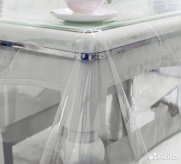 Силиконовая прозрачная скатерть