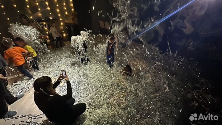 Бумага для бумажного шоу тишью с серебром