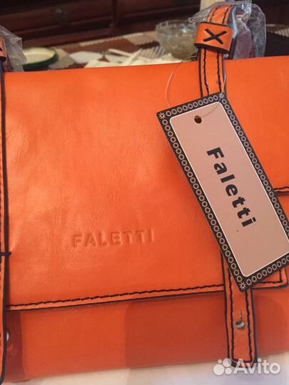 Кожанная сумка Faletti Италия