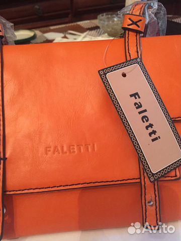 Кожанная сумка Faletti Италия