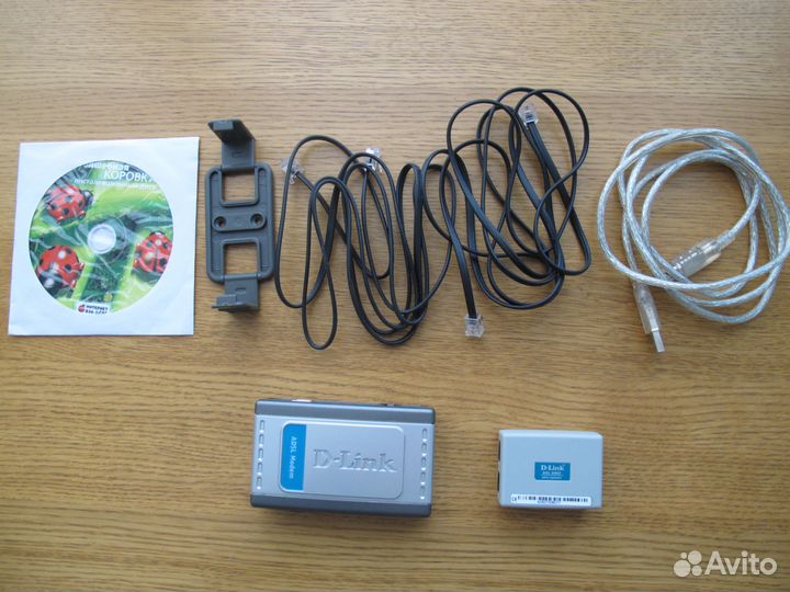Adsl Модем D-Link DSL-200 Полный комплект / Новый