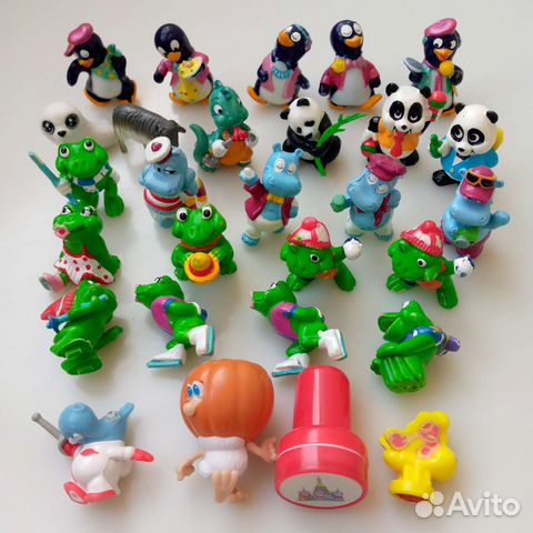 Игрушки из киндера-сюрприза 90-х гг. и другие