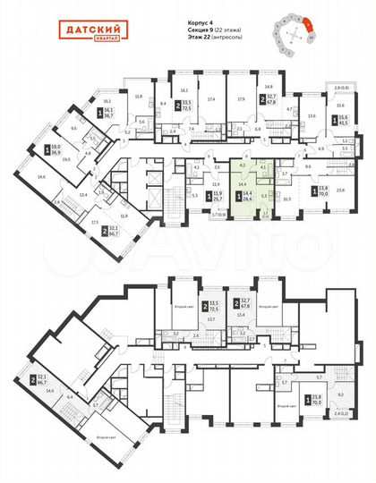 Квартира-студия, 28,5 м², 22/22 эт.