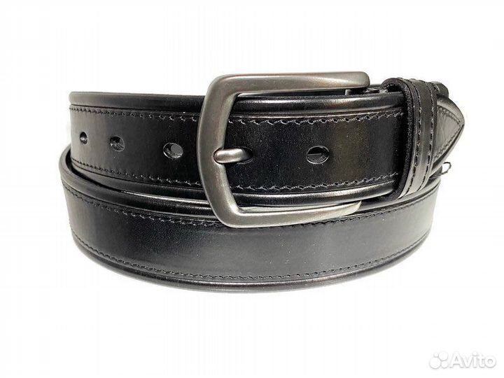 Ремень кожаный Премиум 6467 Black