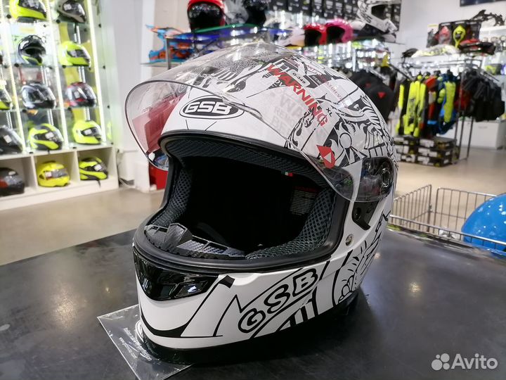 Мото Шлем интеграл GSB G-349