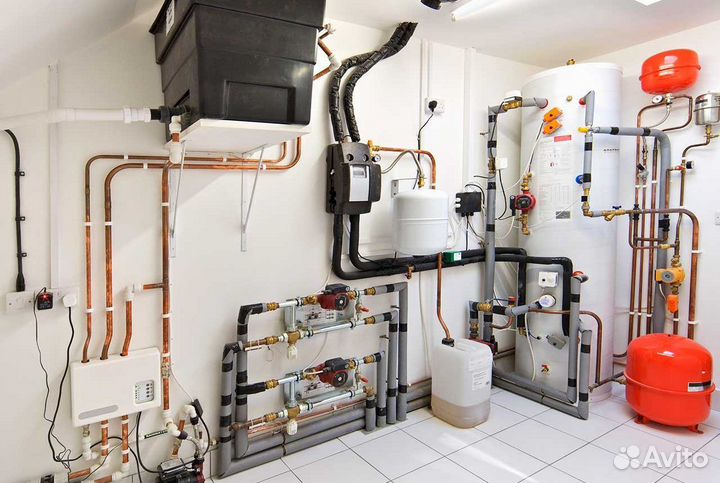 Установка коллекторов и насосных станций