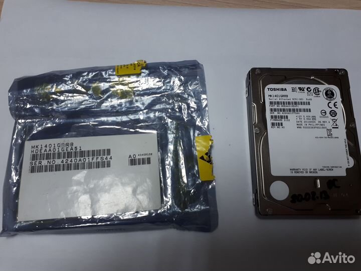 Продам HDD Toshiba SAS MK1401grrb новый 2,5
