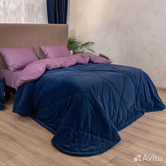 Покрывало богема синий новое плед на кровать