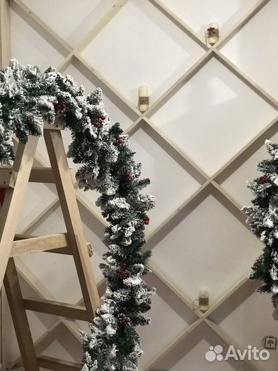 Стремянка деревянная