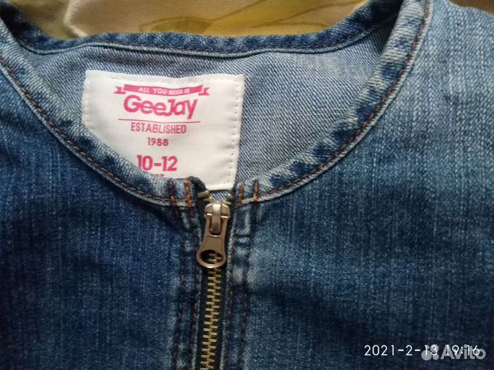 Платье, джинсовка