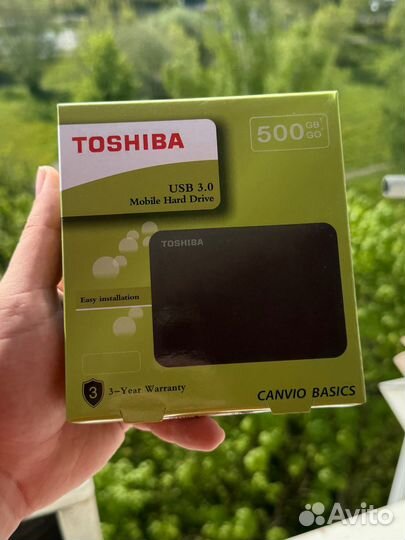 Внешний жесткий диск Toshiba Canvio Basics 500гб