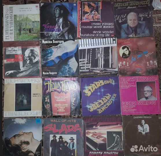 Виниловые пластинки много