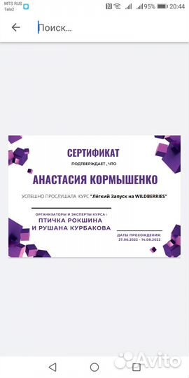 Аналитик, Аккаунт-менеджер Wildberries, ozon