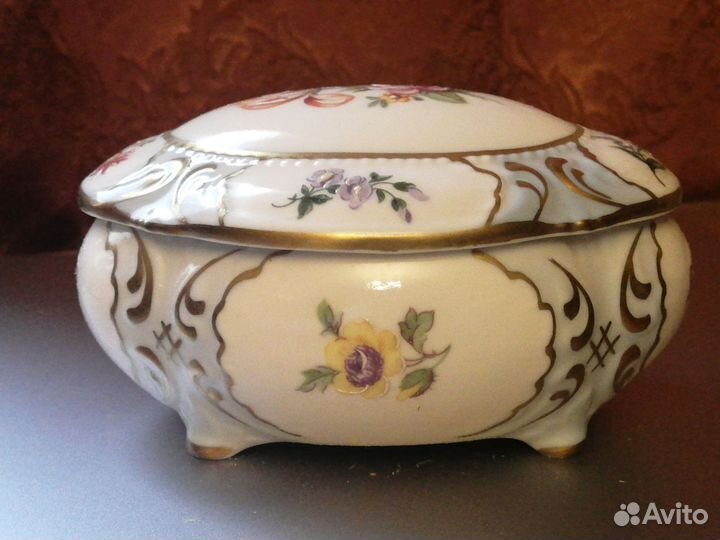 Винтажные шкатулки. Фарфор. Германия, 1970 гг