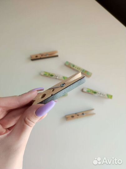 Прищепки деревянные декоративные