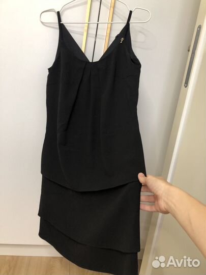 Коктейльное платье 42 44 черное