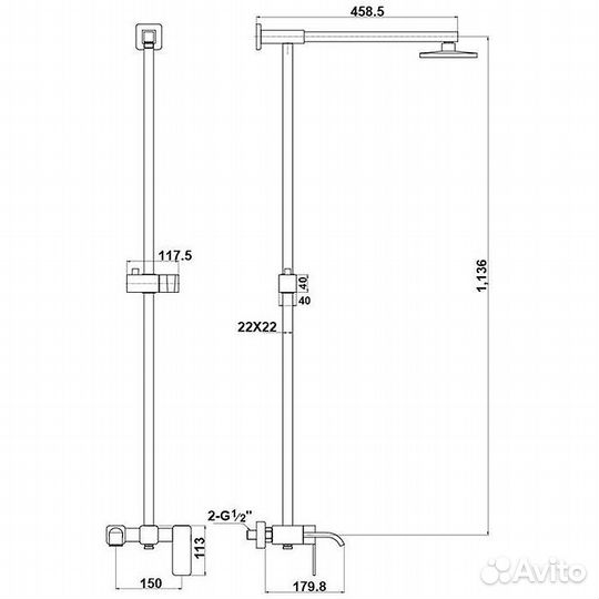 Душевая система Timo Selene SX-1013 chrome