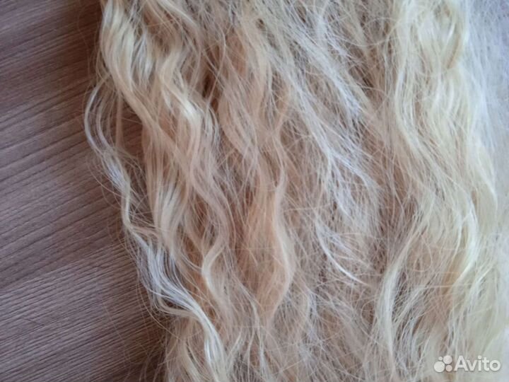 Накладной хвост блонд