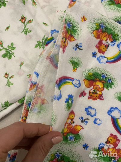 Пеленки фланелевые и ситцевые