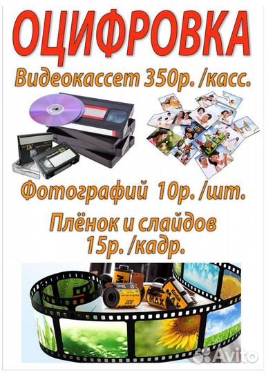 Оцифровка видеокассет, Фото на документы