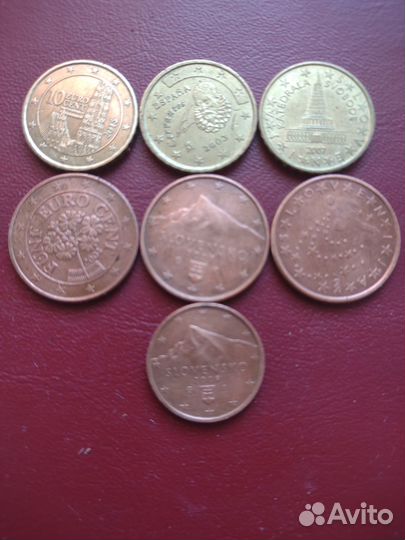 Е-центы Словакии Словении