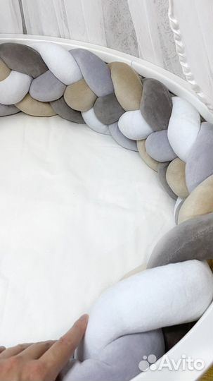 Бортик коса в кроватку