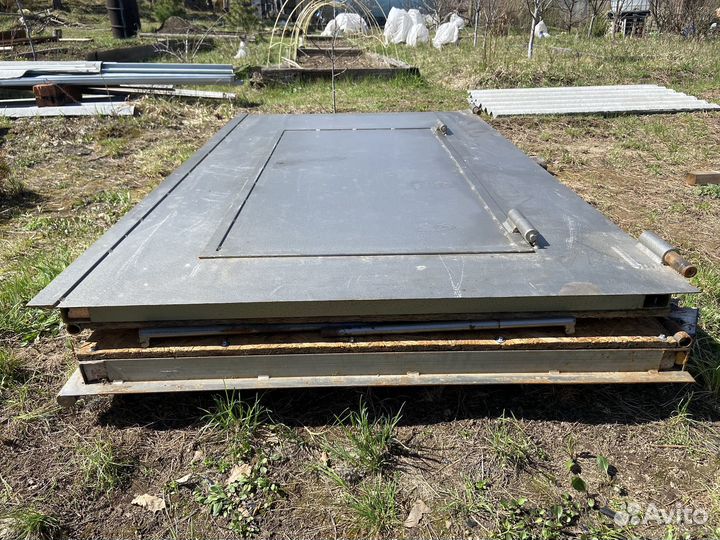 Ворота гаражные металлические бу