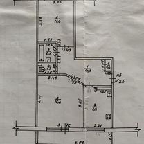 2-к. квартира, 53,7 м², 3/3 эт.