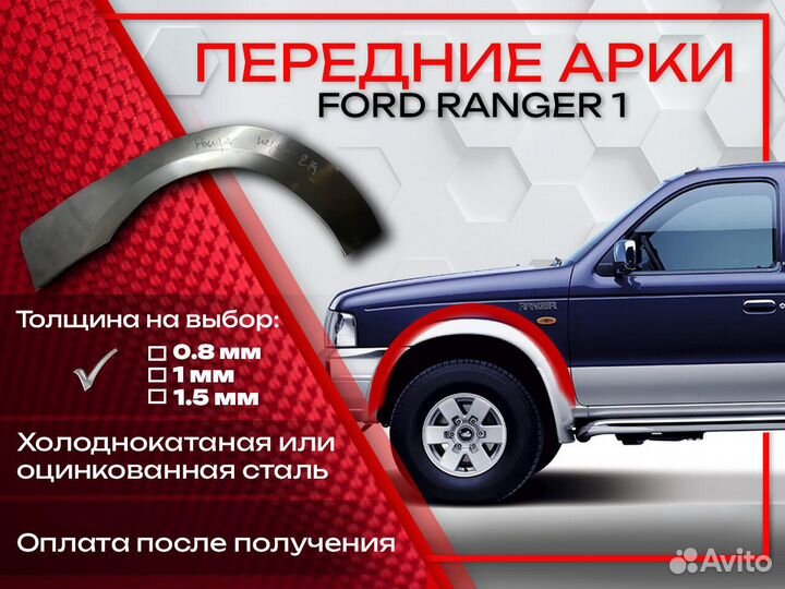 Ремонтные арки на Ford Ranger 1