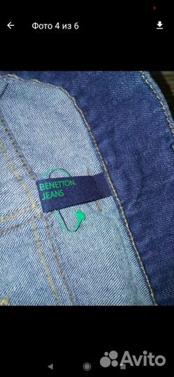 Юбка джинсовая benetton