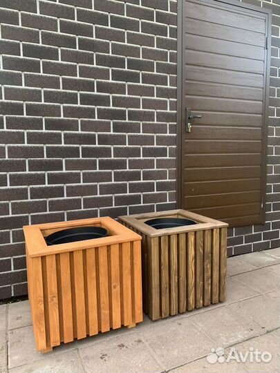 Кашпо из дерева